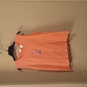 NWT Bobbie Brooks Horizon Orange  Tank Top Womens Size Lrg(12-14)